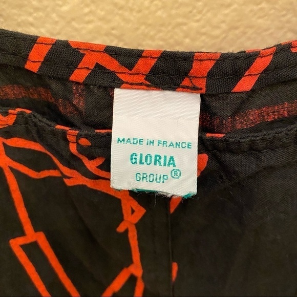 Vintage ACQUA VERDE Paris People Stick Graphic Jumpsuit -Small-Made in France - Picture 4 of 10